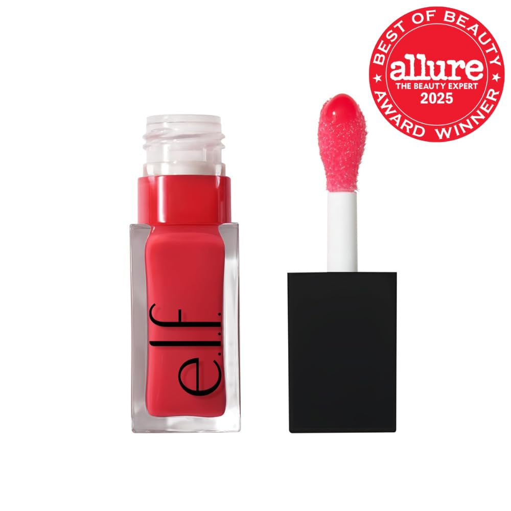 Glow Reviver Lip Oil, Tinted, Hydrating & Non-Sticky, Red Delicious