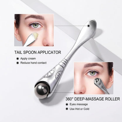 Eye Roller for Puffy Eyes, under Eye Massager, Cooling Eye Massage Tool for Dark Circles & Eye Bags, Reusable Facial Skincare Roller, Beauty Roller for Cream & Serum Application