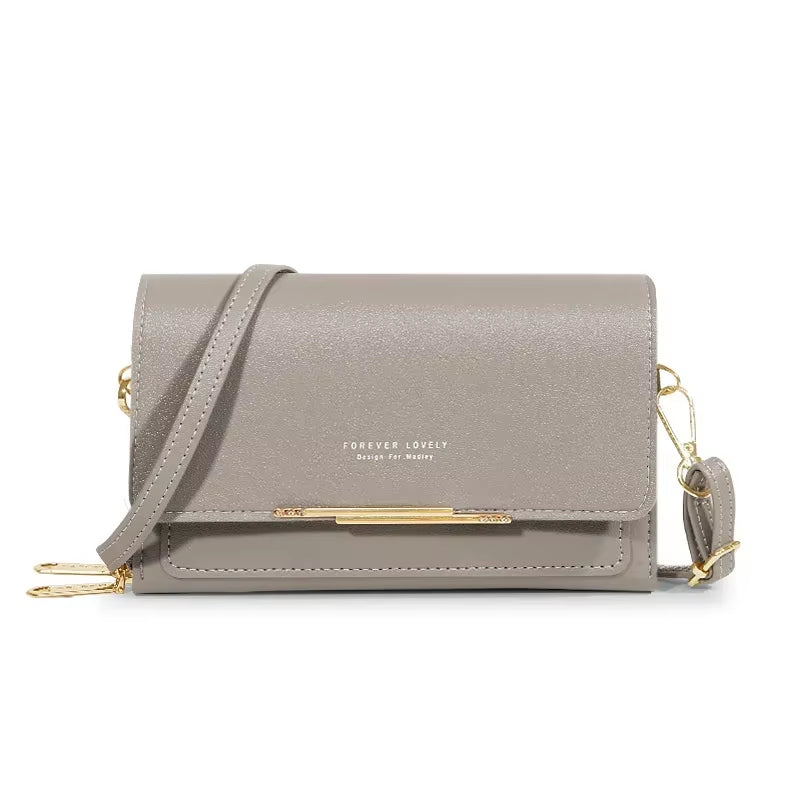 New Women Pu Leather Handbags Female Multifunctional Large Capacity Shoulder Bags Fashion Crossbody Bags for Ladies Phone Purse