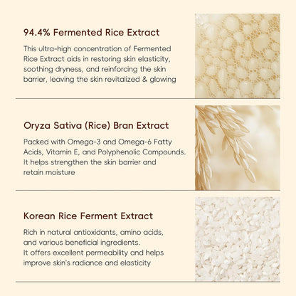 Korean Rice Skincare Set, Christmas Birthday Gifts for Women 5Pcs