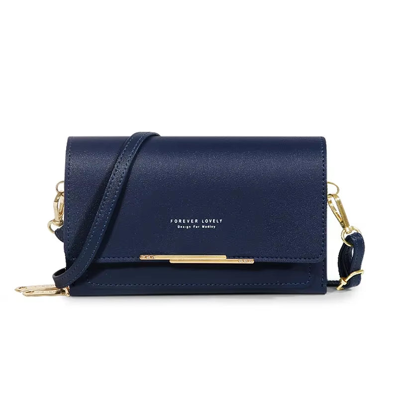 New Women Pu Leather Handbags Female Multifunctional Large Capacity Shoulder Bags Fashion Crossbody Bags for Ladies Phone Purse