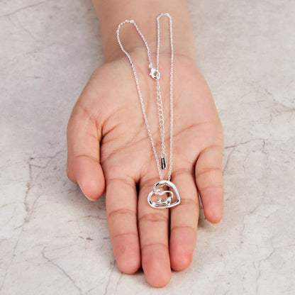 Cat Necklace Created with Zircondia® Crystals