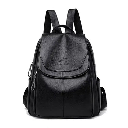 Bagpack Female Leather Backpack Designer Shoulder Bags for Women 2024 Back Pack School Bags for Teenage Girls Mochila Feminina