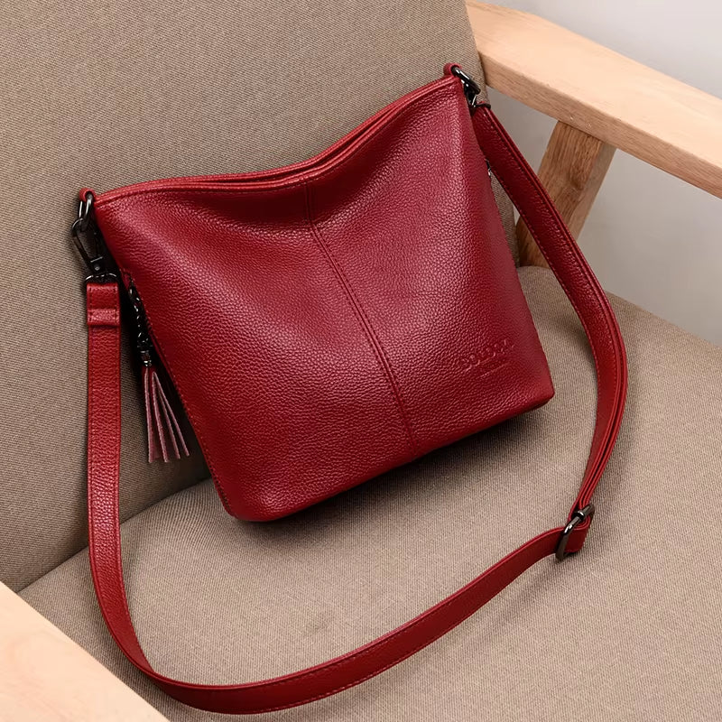 Women Leather Bags Ladies Luxury Shoulder Bags Women'S Handbag Female Messenger Bag Fashion Crossbody Bags for Women Bolsas Sac