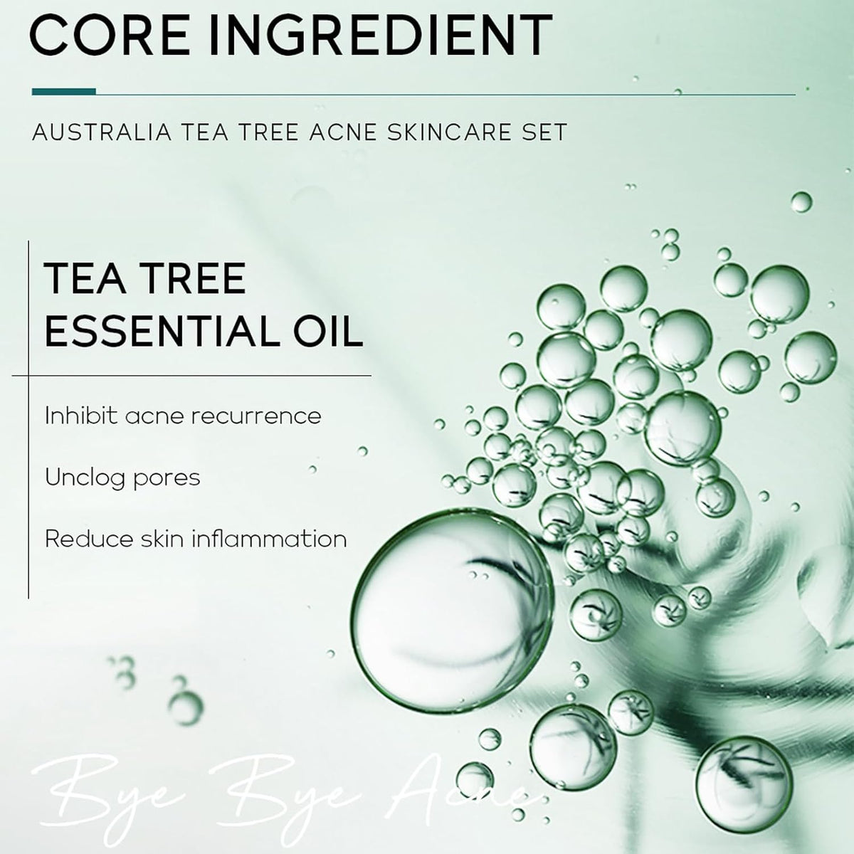 Tea Tree Skincare Set Gifts for Women & Men, Acne Treatment Tea Tree Oil Spot and Blackheads Remover Includes-Cleaner,Face Serum, Acne Gel,Toner,Moisturiser for Acne Removal Oil Control