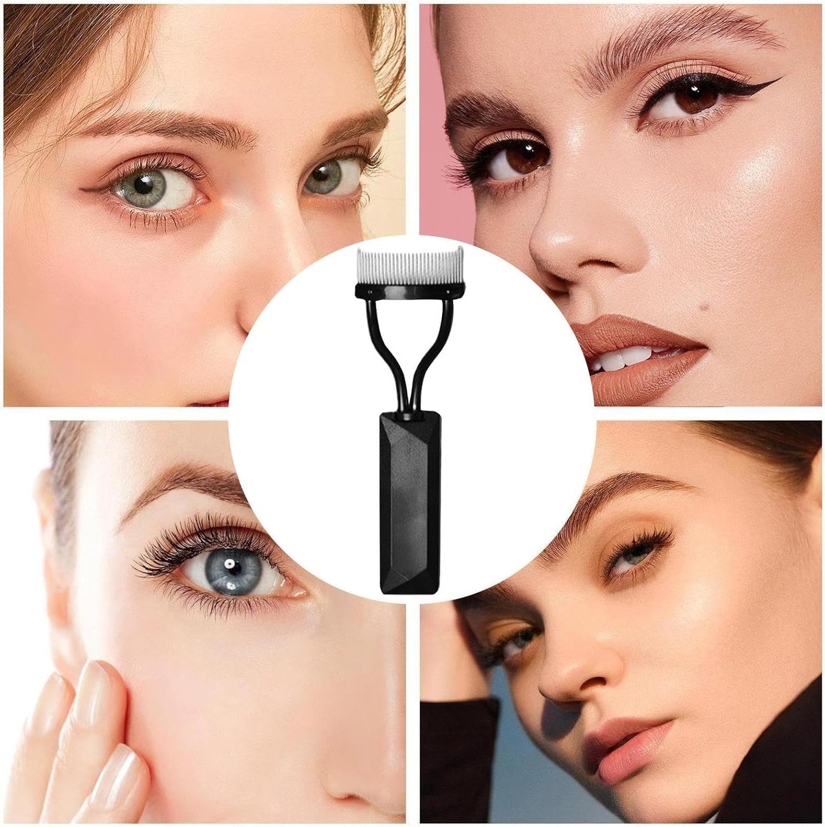 Makeup Lash Separator Portable Makeup Mascara Comb Eye Makeup Tool Cover