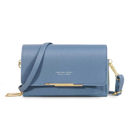 New Women Pu Leather Handbags Female Multifunctional Large Capacity Shoulder Bags Fashion Crossbody Bags for Ladies Phone Purse