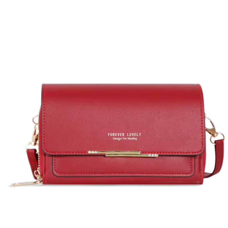 New Women Pu Leather Handbags Female Multifunctional Large Capacity Shoulder Bags Fashion Crossbody Bags for Ladies Phone Purse
