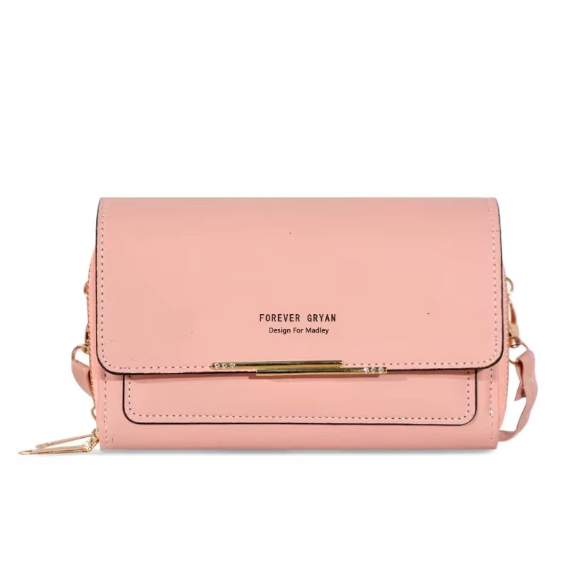 New Women Pu Leather Handbags Female Multifunctional Large Capacity Shoulder Bags Fashion Crossbody Bags for Ladies Phone Purse