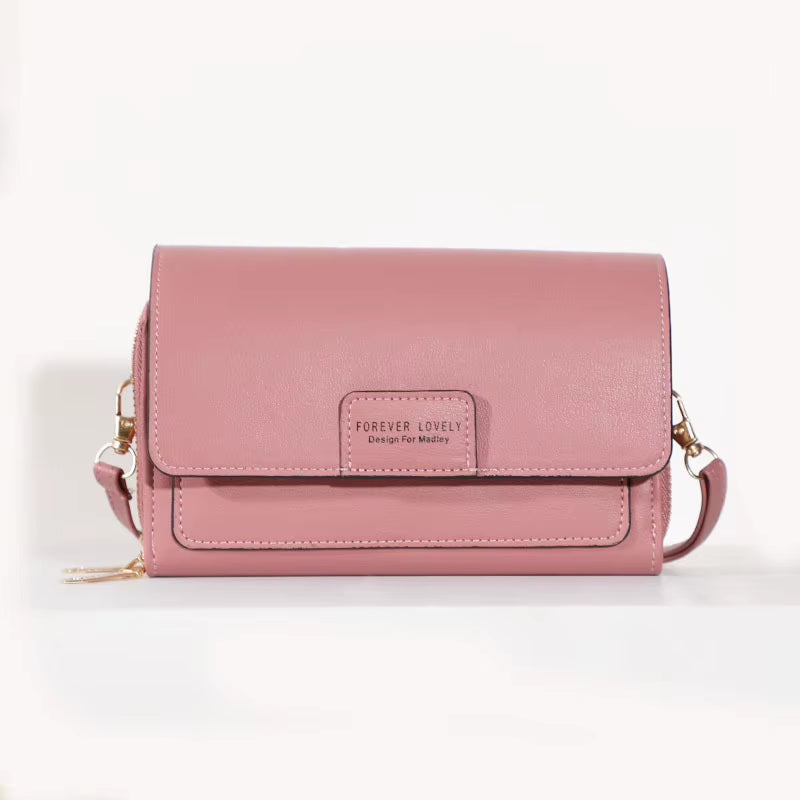 New Women Pu Leather Handbags Female Multifunctional Large Capacity Shoulder Bags Fashion Crossbody Bags for Ladies Phone Purse