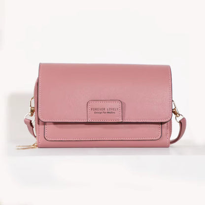New Women Pu Leather Handbags Female Multifunctional Large Capacity Shoulder Bags Fashion Crossbody Bags for Ladies Phone Purse