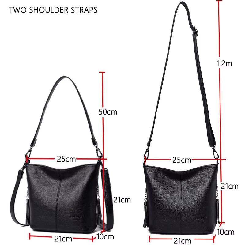 Women Leather Bags Ladies Luxury Shoulder Bags Women'S Handbag Female Messenger Bag Fashion Crossbody Bags for Women Bolsas Sac