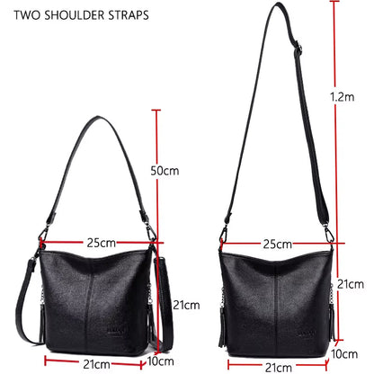 Women Leather Bags Ladies Luxury Shoulder Bags Women'S Handbag Female Messenger Bag Fashion Crossbody Bags for Women Bolsas Sac