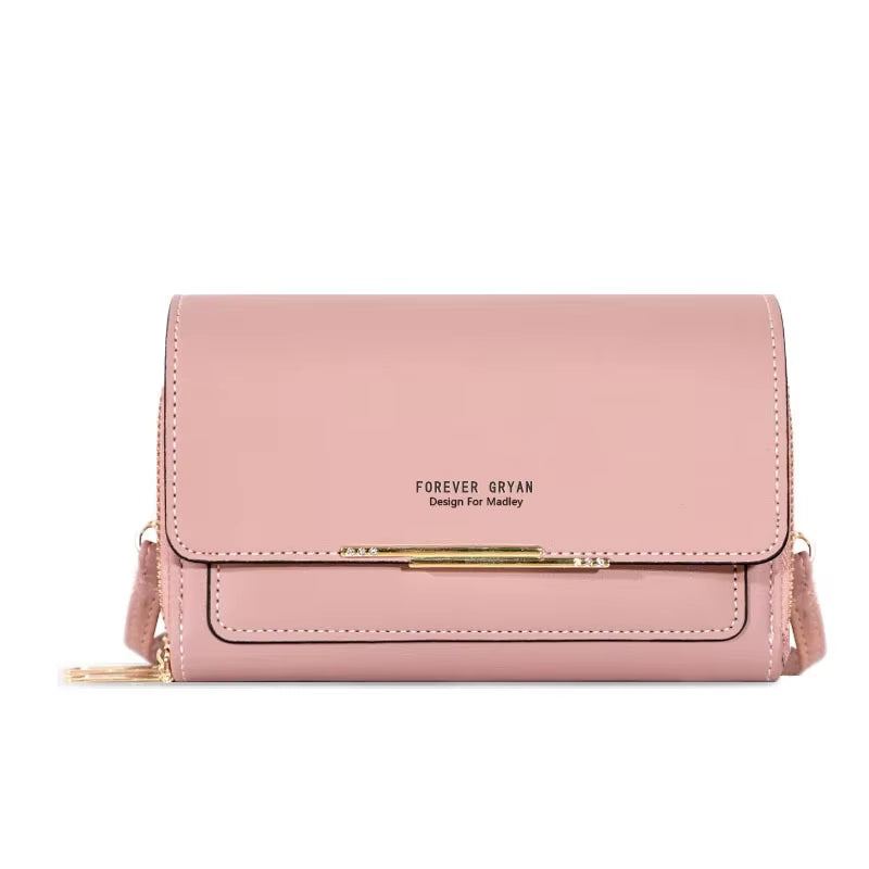 New Women Pu Leather Handbags Female Multifunctional Large Capacity Shoulder Bags Fashion Crossbody Bags for Ladies Phone Purse