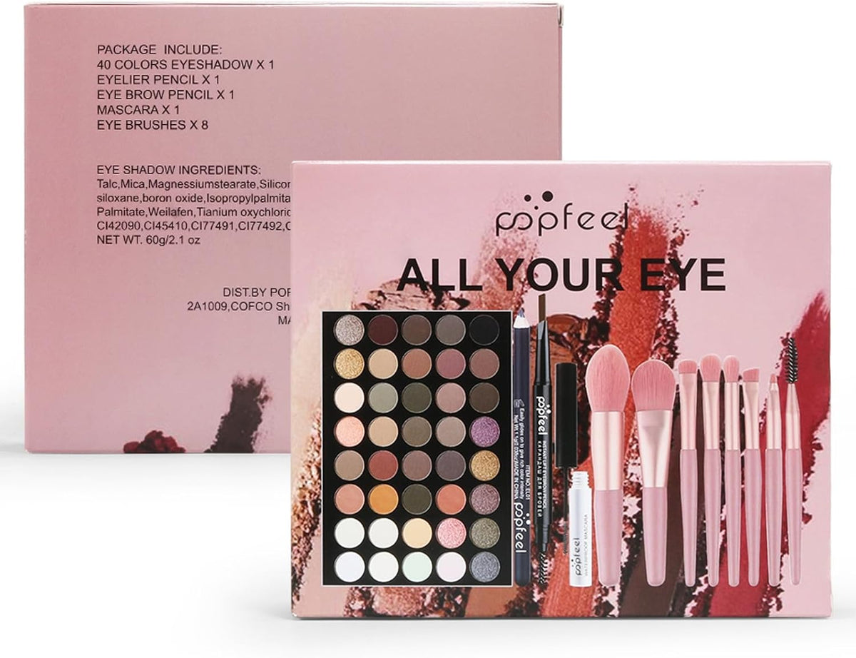 Eyes Makeup Set, Portable Travel Cosmetic Set, 02A