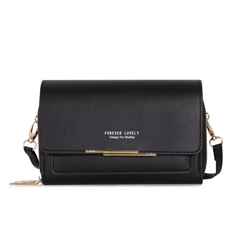 New Women Pu Leather Handbags Female Multifunctional Large Capacity Shoulder Bags Fashion Crossbody Bags for Ladies Phone Purse