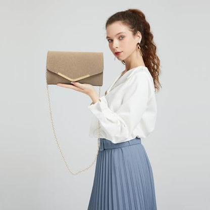 Womens Clutch Elegant Clutch Bags for Women Mini Crossbody Bag for Women, Can Hold 8.3' Tablet, Suitable for Party, Wedding, Banquet, Gift