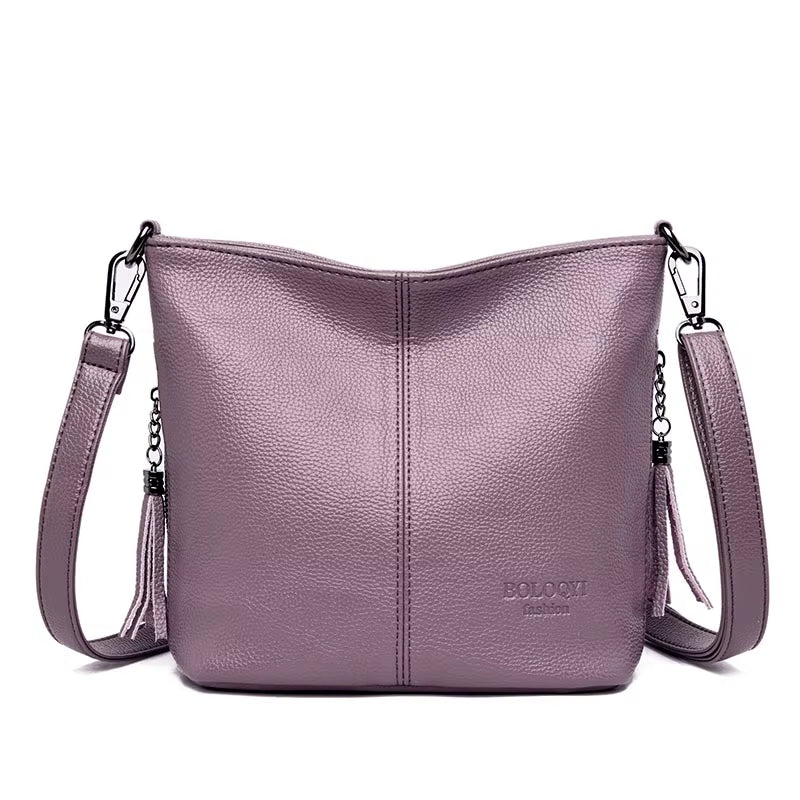 Women Leather Bags Ladies Luxury Shoulder Bags Women'S Handbag Female Messenger Bag Fashion Crossbody Bags for Women Bolsas Sac