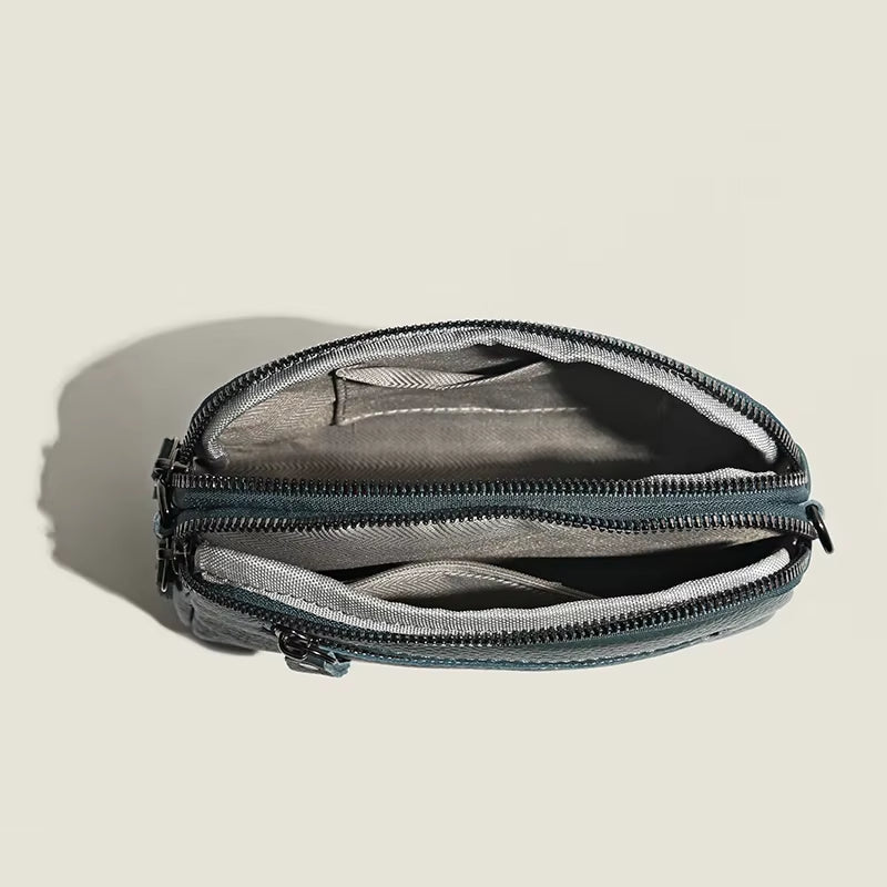 Genuine Leather Bag Luxury Women'S Crossbody Bags Female Solid Color Clutch Phone Bags Shoulder Bag Messenger