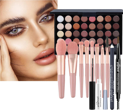 Eyes Makeup Set, Portable Travel Cosmetic Set, 02A