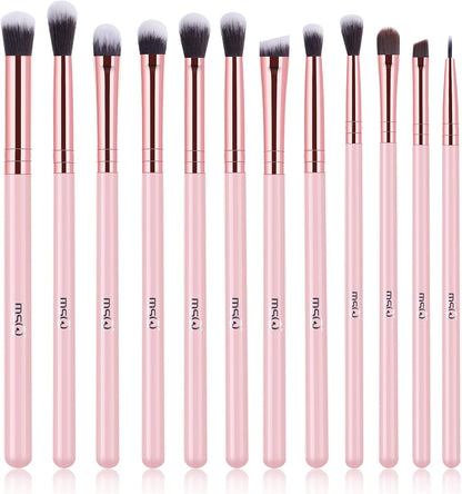 12Pcs Eyeshadow Brushes Make up Eye Brush Set Pro Eye Makeup Brushes