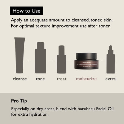 Wonder Black Rice 10 Hyaluronic Cream, Face Moisturizer, Vegan, Cruelty Free, Daily Skincare, Korean Skincare, Unscented, 50Ml