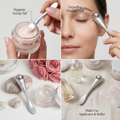 Eye Roller for Puffy Eyes, under Eye Massager, Cooling Eye Massage Tool for Dark Circles & Eye Bags, Reusable Facial Skincare Roller, Beauty Roller for Cream & Serum Application