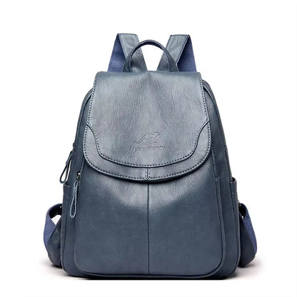 Bagpack Female Leather Backpack Designer Shoulder Bags for Women 2024 Back Pack School Bags for Teenage Girls Mochila Feminina