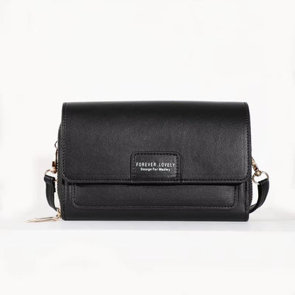 New Women Pu Leather Handbags Female Multifunctional Large Capacity Shoulder Bags Fashion Crossbody Bags for Ladies Phone Purse