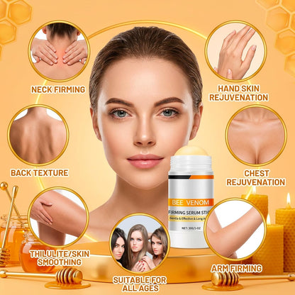 2 PCS Bee Venom Firming Serum Stick, Stick, 2026 New Bee Venom Wrinkle Removal Cream, Skin Tightening Cream for Face,Lift & Smooth Fine Lines, Natural Element - All Skin Types