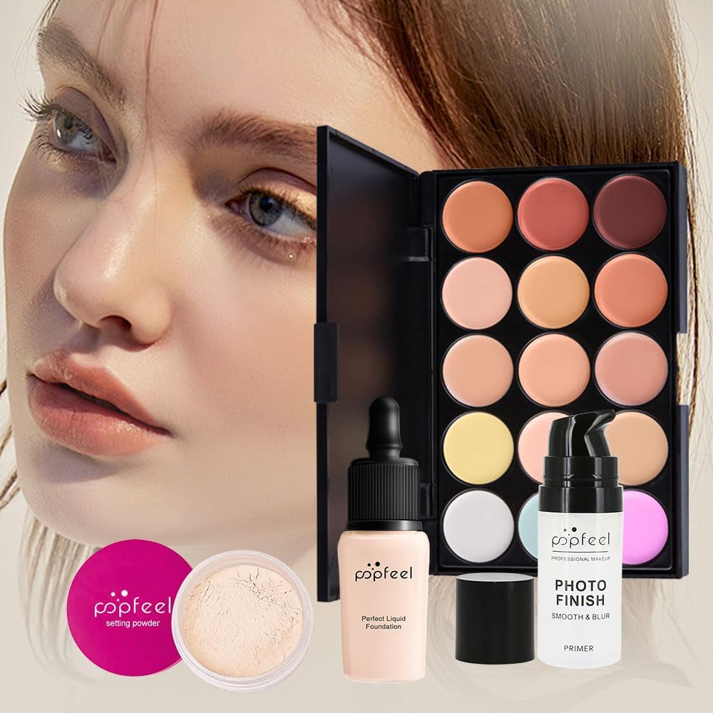 Makeup Kit - All in One Makeup Gift Set for Women & Teenagers, Includes Eyeshadow Palette, Eyebrow Pencil, Lipstick