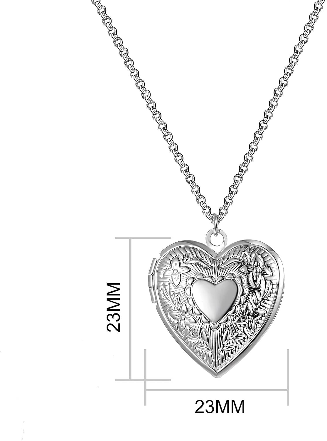 Silver Plated Heart Locket