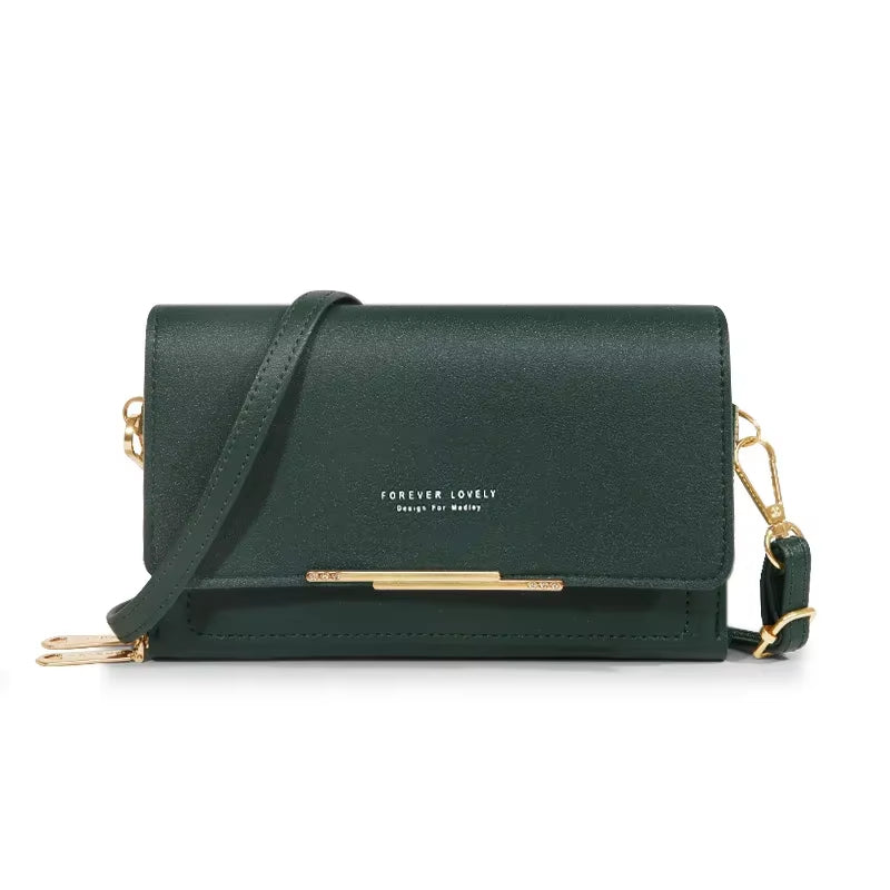 New Women Pu Leather Handbags Female Multifunctional Large Capacity Shoulder Bags Fashion Crossbody Bags for Ladies Phone Purse