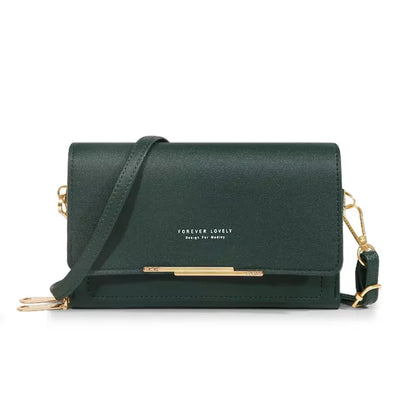 New Women Pu Leather Handbags Female Multifunctional Large Capacity Shoulder Bags Fashion Crossbody Bags for Ladies Phone Purse