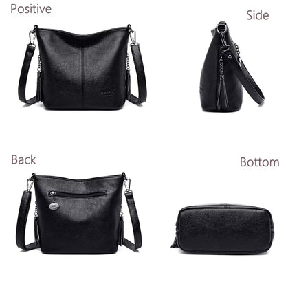 Women Leather Bags Ladies Luxury Shoulder Bags Women'S Handbag Female Messenger Bag Fashion Crossbody Bags for Women Bolsas Sac