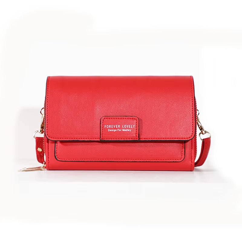 New Women Pu Leather Handbags Female Multifunctional Large Capacity Shoulder Bags Fashion Crossbody Bags for Ladies Phone Purse
