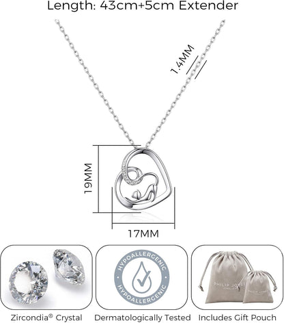 Cat Necklace Created with Zircondia® Crystals