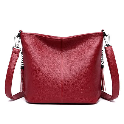Women Leather Bags Ladies Luxury Shoulder Bags Women'S Handbag Female Messenger Bag Fashion Crossbody Bags for Women Bolsas Sac