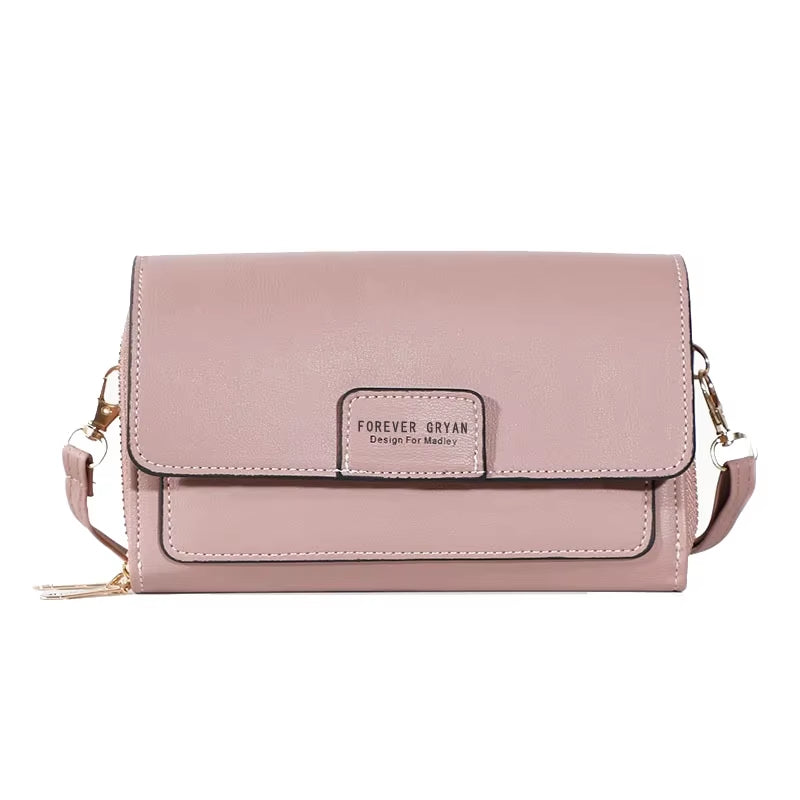 New Women Pu Leather Handbags Female Multifunctional Large Capacity Shoulder Bags Fashion Crossbody Bags for Ladies Phone Purse