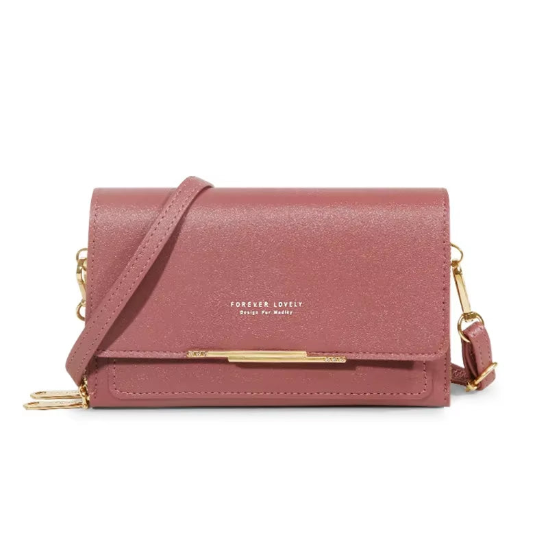New Women Pu Leather Handbags Female Multifunctional Large Capacity Shoulder Bags Fashion Crossbody Bags for Ladies Phone Purse