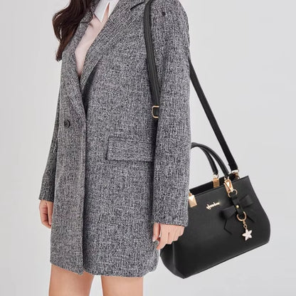 New Elegant Shoulder Bag for Women Luxury Designer Handbags Female Bags Plum Bowknot Sweet Messenger Crossbody Bag