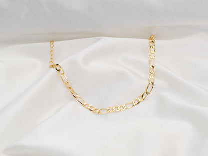 Gold Figaro Chain Bracelet ,Gold Chain Bracelet for Women, Gold Filled Bracelet, Stacking Everyday Bracelet, Vintage Style Bracelet